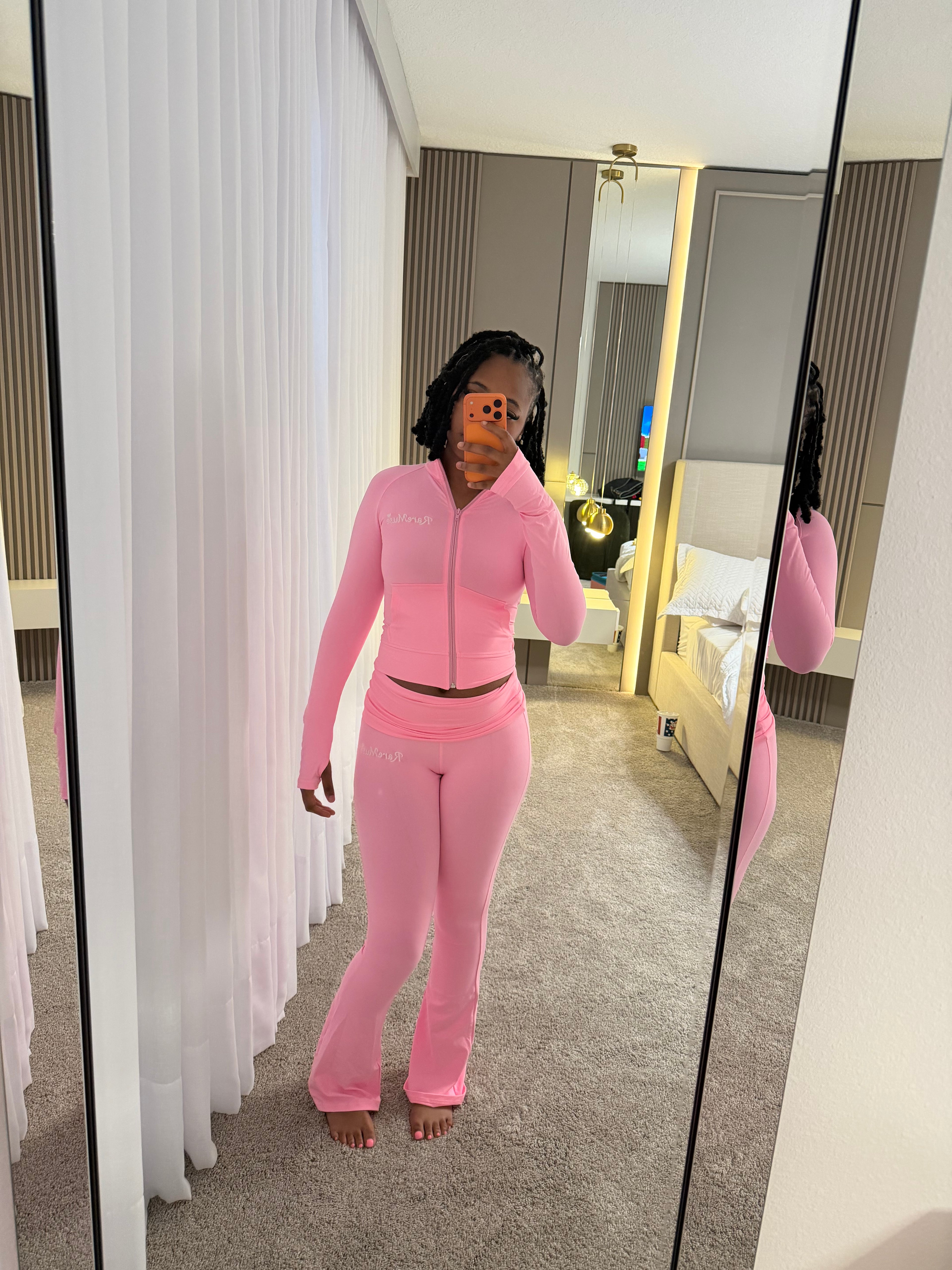 Pink 3 piece long sleeve set