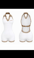 One piece cheetah romper