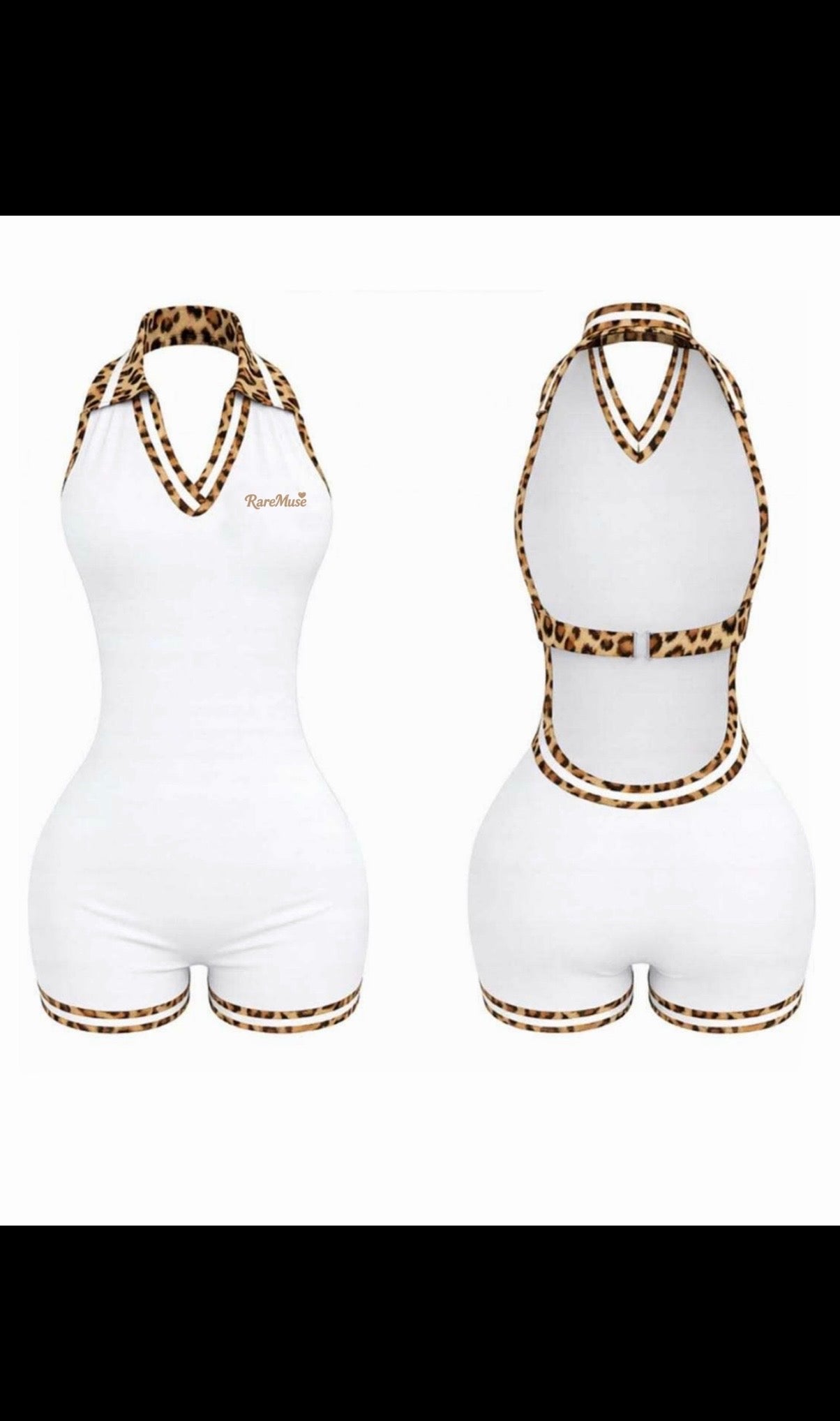 One piece cheetah romper