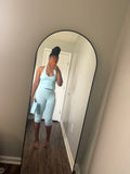 Blue 3 Piece capri set