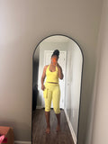 Yellow 3 Piece capri set