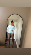 Blue two piece long sleeve set